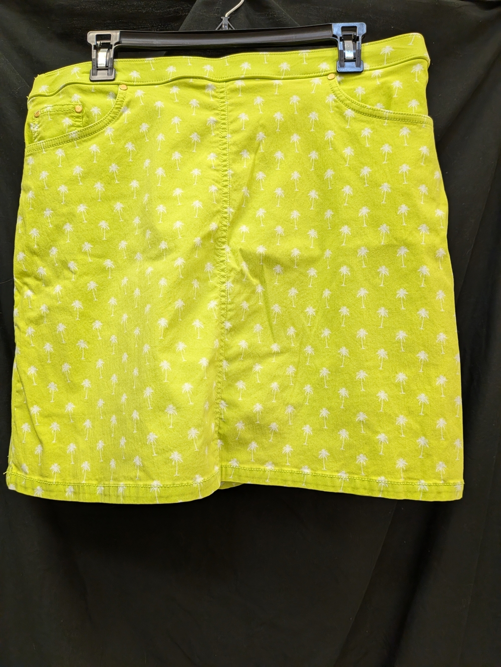 hearts of palm Neon Lime Palm-Print Skort